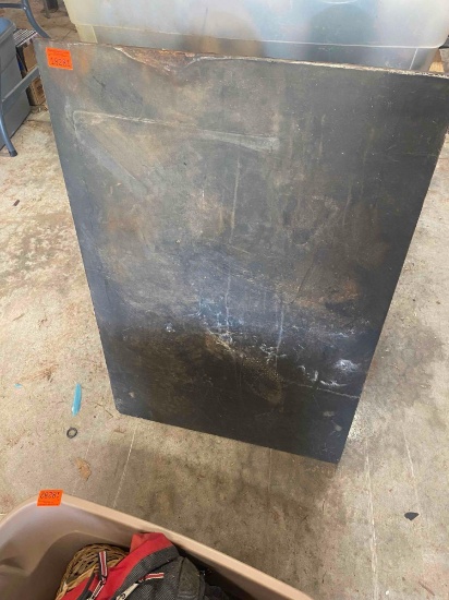 Folding military table with legs
