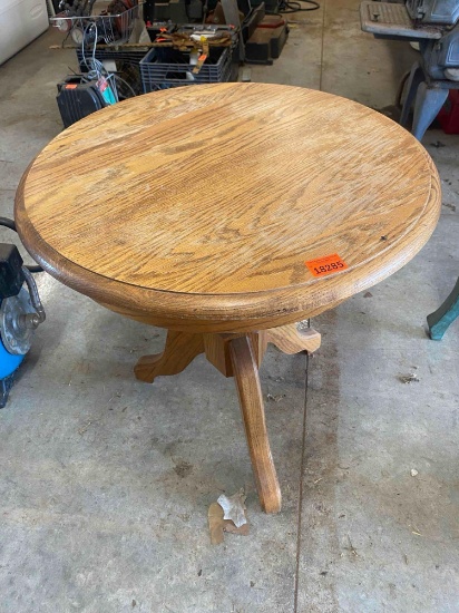 Round side table