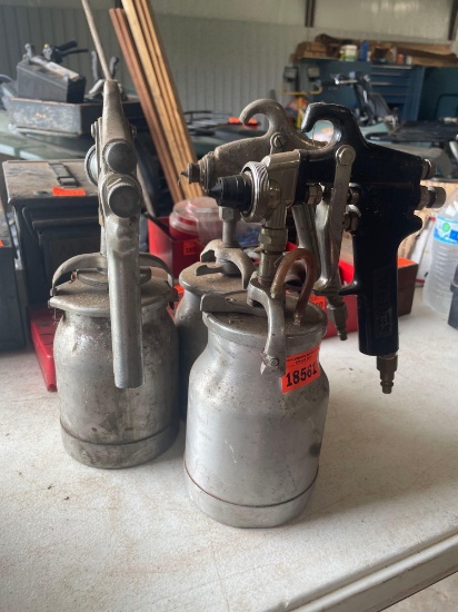 Pneumatic paint sprayers