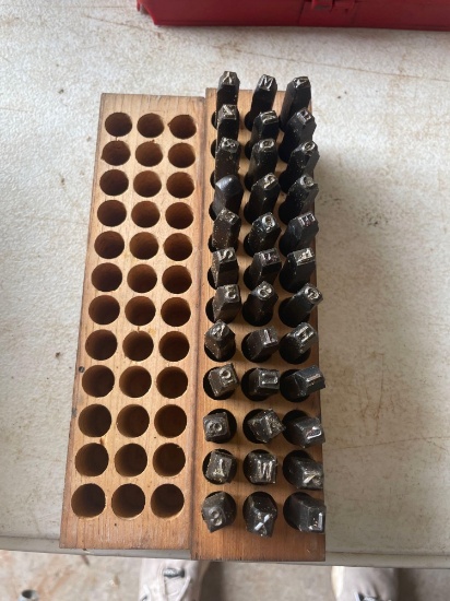 Steel letter stamps