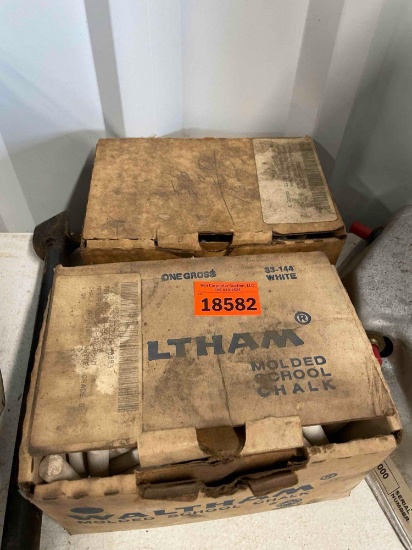 2 boxes of school chalk