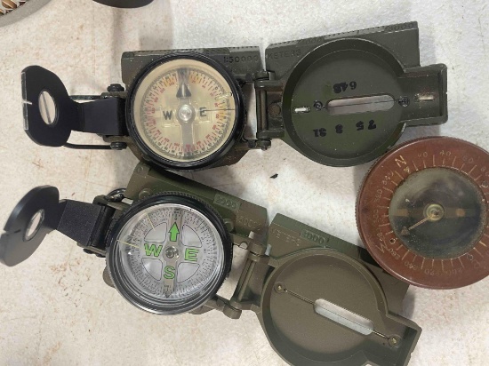 Vintage military compasses