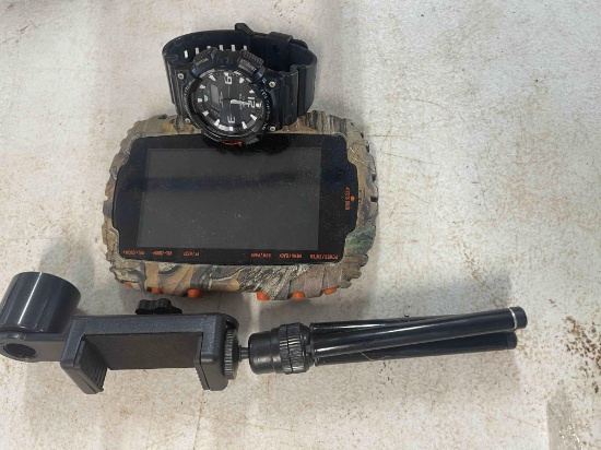 Tripod, Wild game innovations hunting equipment and watch