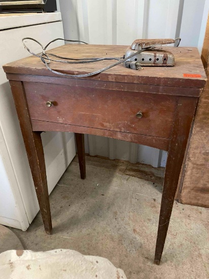 Vintage sewing machine table