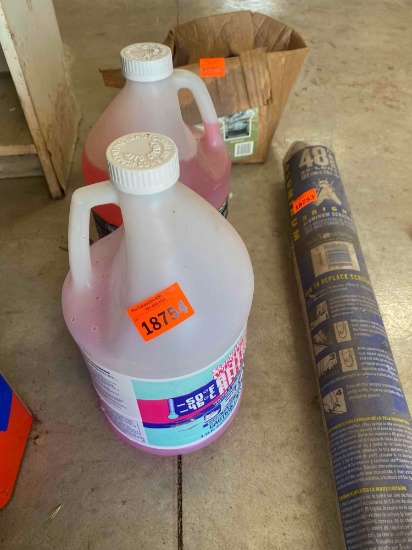 2 bottles labeled antifreeze