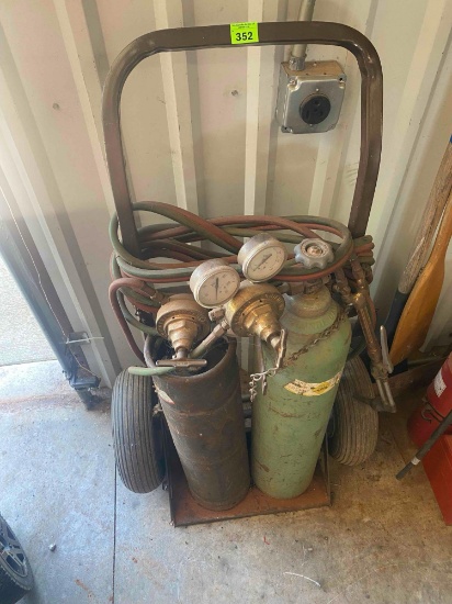 Oxy-acetylene torch set Condition unknown *BUYER IS RESPONSIBLE FOR LOADING*