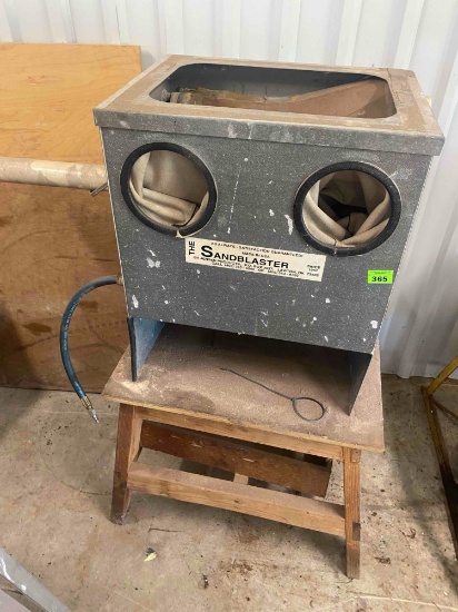 Sandblasting cabinet by Jensen Products Condition unknown *BUYER IS RESPONSIBLE FOR LOADING*