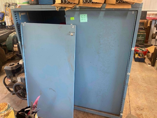 Large and heavy Shelving unit measurement in photos Condition unknown *BUYER IS RESPONSIBLE FOR