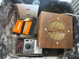 Volt meter, speaker, walll plate and more