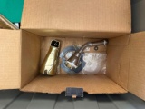 Tube faucet and shower head, scrub brush, pvc , and other items