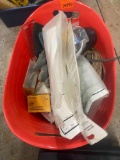 Toilet repair items, gloves, Ratchet straps, Staples and more