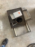 2 metal trays and a planter