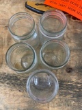 5 mason jars