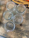 5 mason jars