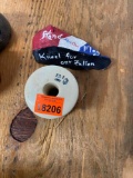 Painted rock and a candle holder