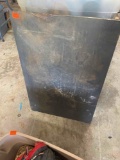 Folding military table with legs