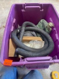 Shop vac hoses, Calculator paper rolls, fish net and canteen
