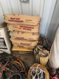 7 concrete mix bags unopened and 2 opened Buyer must bring help to load