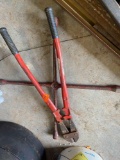 Bolt cutters and 4 way tire tool