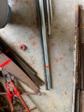 metal poles and pry bar