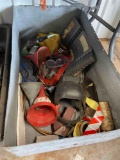 Goggles, welding hood, funnels, solder, copper tubing and more