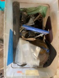 Saw blade, paint brush, sand paper clear bags ans more