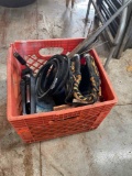 Tripod stand, baseball glove,bowlng ball, break pads and more