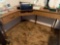 Corner Sewing machine table, table only 471/2 x 551/2 x 30 high will hold two machines