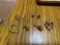Single earrings, pendants no chains, button