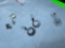 Charms and pair of earrings, needs new wires, single earring