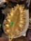 swan plate and leaf decor