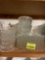 Vintage glass snack set