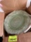 Box of green glass dessert plates