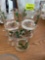 christmas glass cups