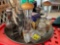 Salt and pepper shakers, glass jar, and more