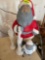 2 Santas and 2 reindeer decor