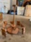 vintage wooden carousel