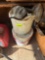 gloves and plastic containers