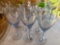 Set of 6 Mikasa blue tinted wine glasses