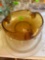 Amber bowl and platter