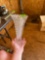 Glass vase and wine decanter