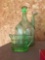 pitcher and cups