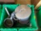 Tote with pots and pans