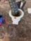 flower pot and hanger sign