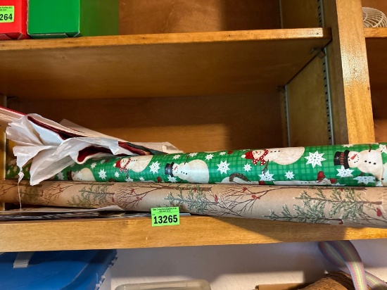 wrapping paper and gift bags