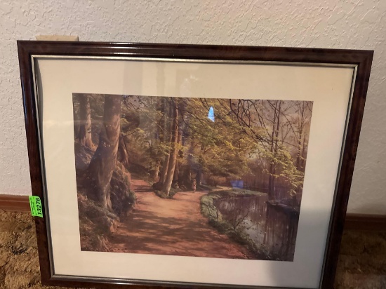 Picture of a forest creek, 18 x 22 inches