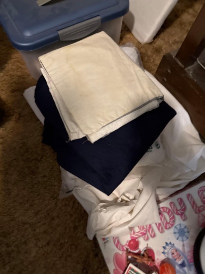 sheets and sweatshirt