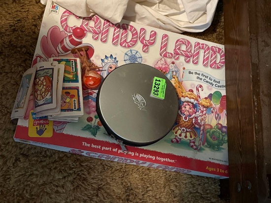 CDs and candy land game