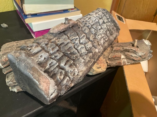 Styrofoam wood pieces for fireplace