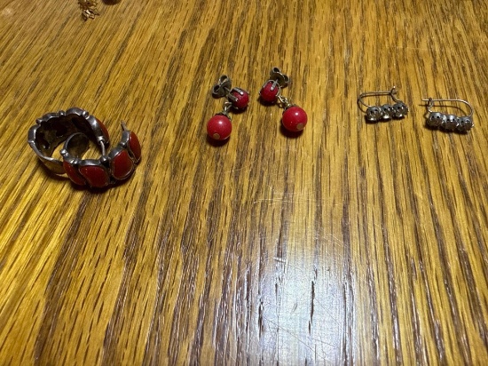 3 pairs of earrings